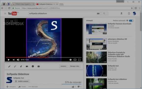 HTML5 Video Speed Control screenshot