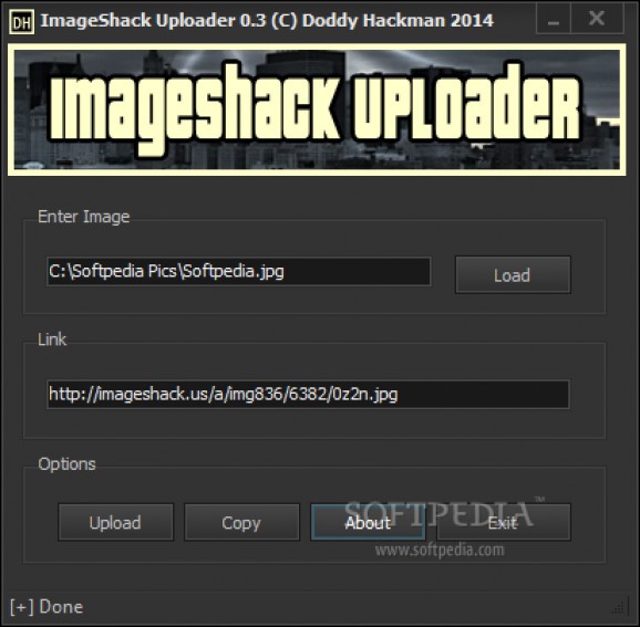 ImageShack Uploader screenshot