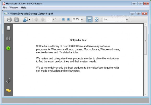 Haihaisoft Multimedia PDF Reader screenshot