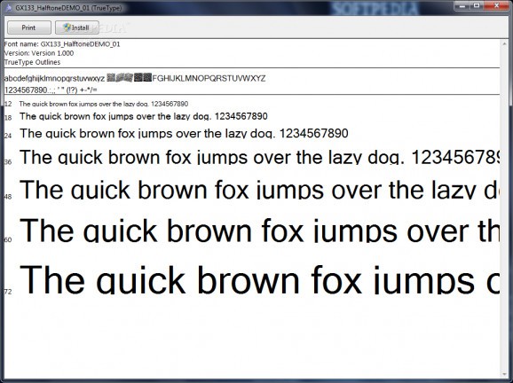 Halftone Font - Pack 133 screenshot