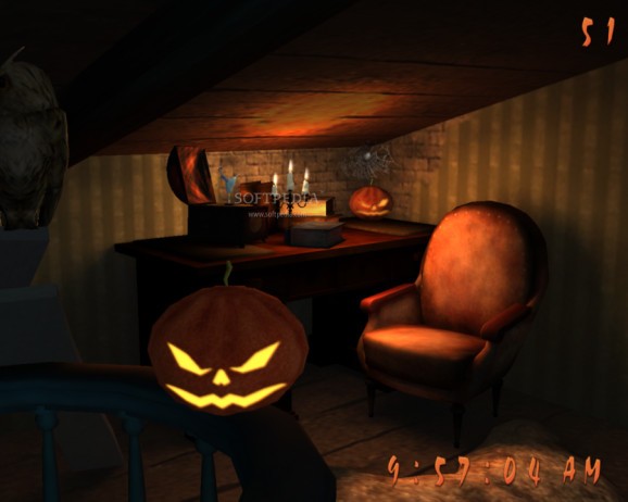 Halloween House 3D Screensaver screenshot