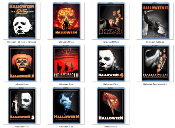 Halloween Movie Folder Icons screenshot