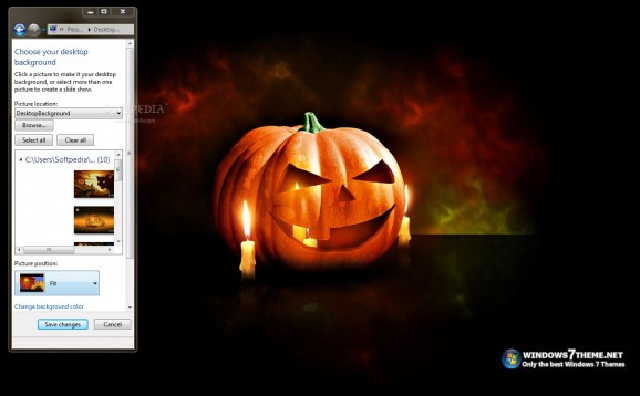 Halloween Windows 7 Theme with sound screenshot