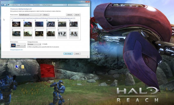 Halo: Reach Windows 7 Theme screenshot