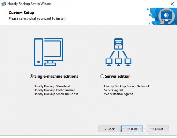 Handy Backup Server Network screenshot