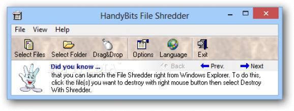 HandyBits File Shredder screenshot