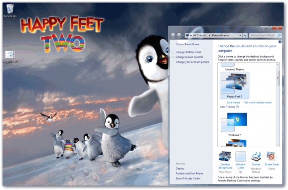 Happy Feet Two Theme screenshot