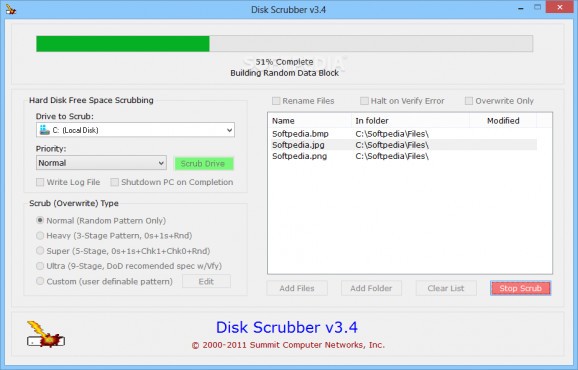 Hard Disk Scrubber screenshot