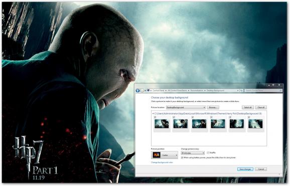 Harry Potter Windows 7 Theme screenshot