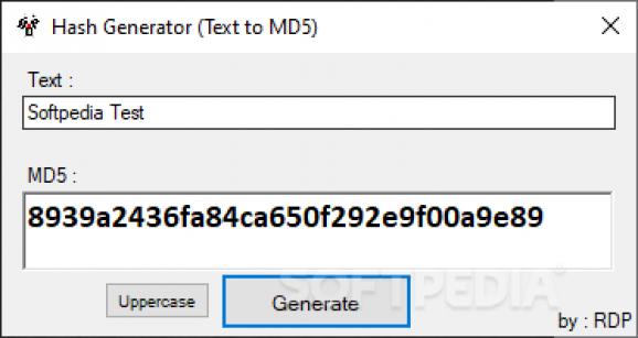 Hash Generator (Text to MD5) screenshot