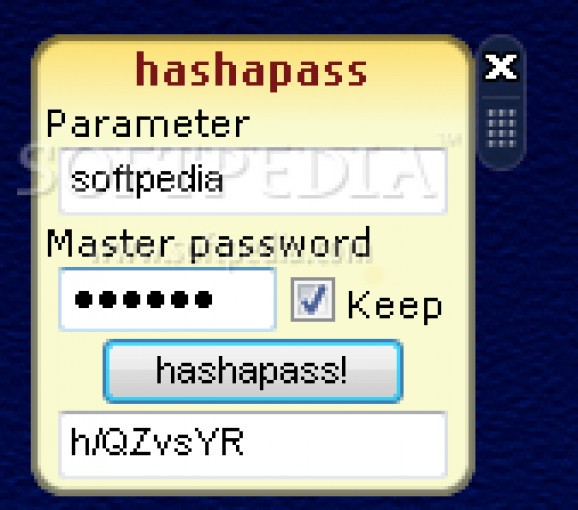 HashApass screenshot