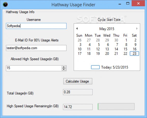 Hathway Usage Info screenshot