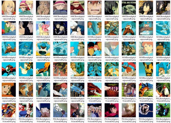 Hayao Miyazaki Tribute icons screenshot