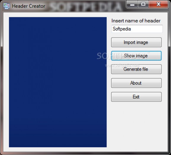 Header Creator screenshot