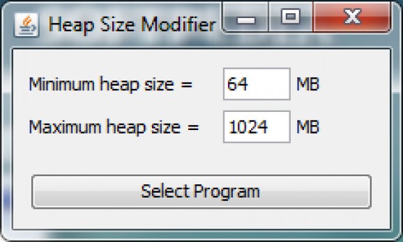 Heap Size Modifier screenshot