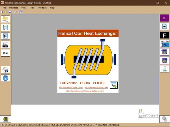Helical Coil Heat Exchanger Design screenshot