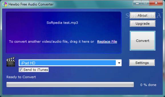 Hewbo Free Audio Converter screenshot