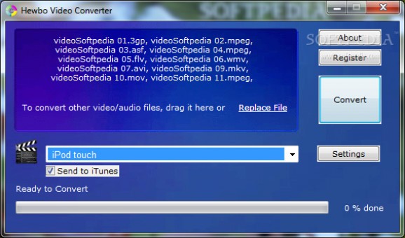 Hewbo Video Converter screenshot