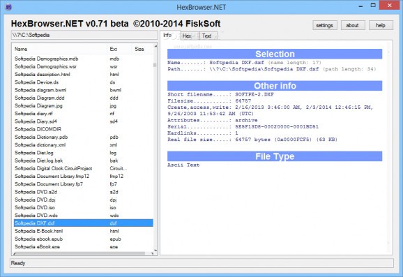 HexBrowser.NET screenshot
