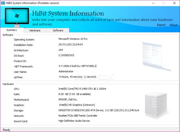 HiBit System Information Portable screenshot