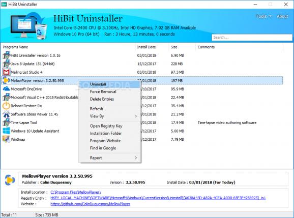 HiBit Uninstaller screenshot