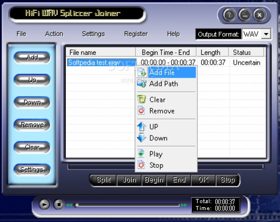 HiFi Wav Splitter Joiner screenshot