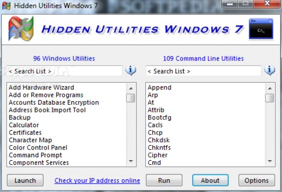 Hidden Utilities screenshot