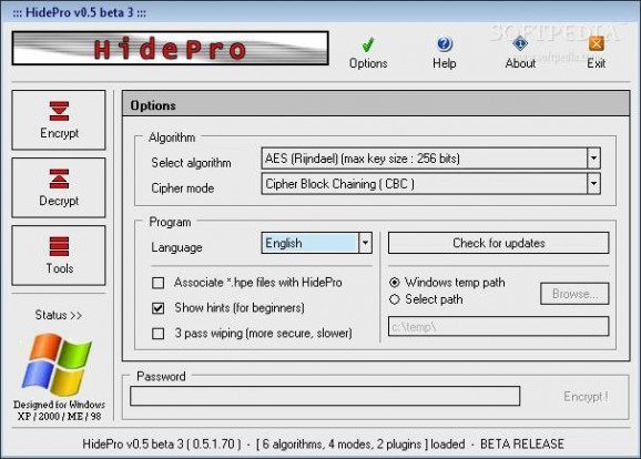 HidePro screenshot