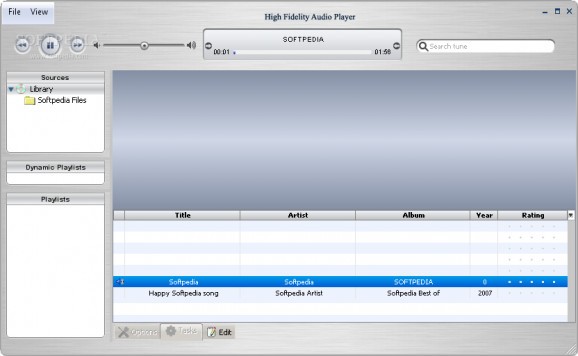 High Fidelity Audio Player screenshot