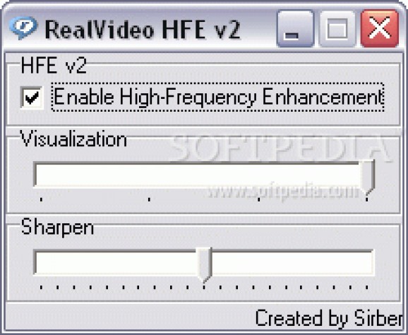 High-Frequency Enhancement for RealPlayer screenshot