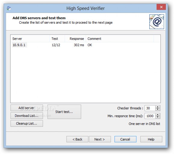 High Speed Verifier screenshot