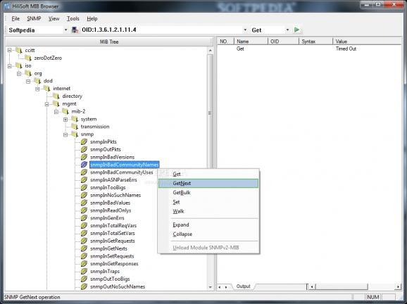 HiliSoft SNMP MIB Browser Free Edition screenshot