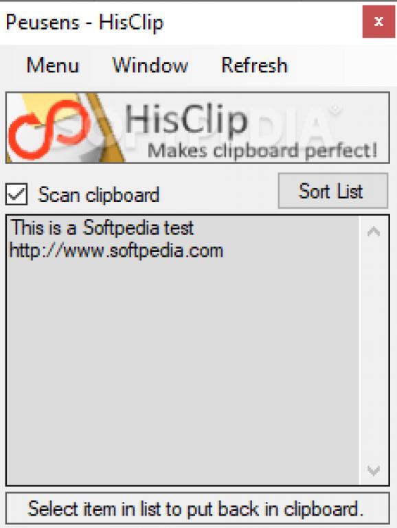 HisClip screenshot