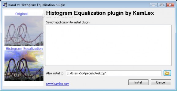 Histogram Equalization Plugin screenshot