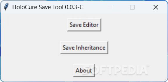 Holocure Save Tool screenshot