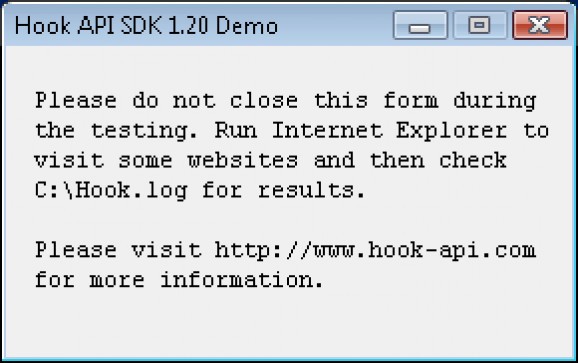 Hook API SDK screenshot