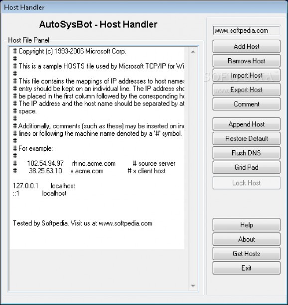 Host Handler screenshot