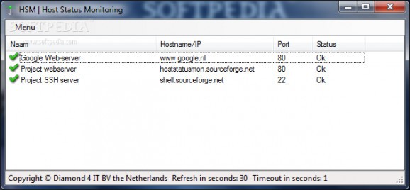 Host Status Monitor screenshot