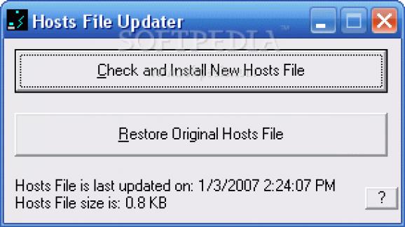 Hosts File Updater screenshot