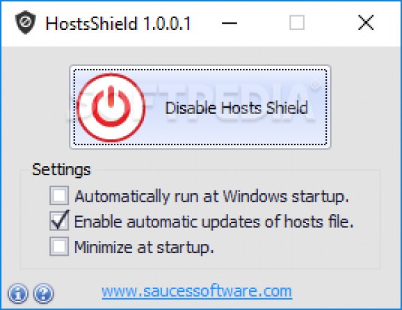 HostsShield screenshot