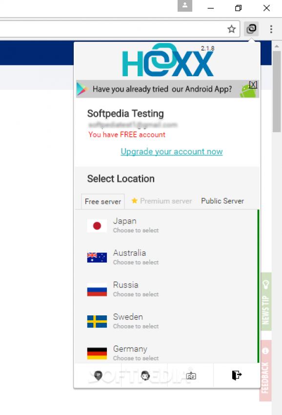 Hoxx VPN Proxy for Chrome screenshot