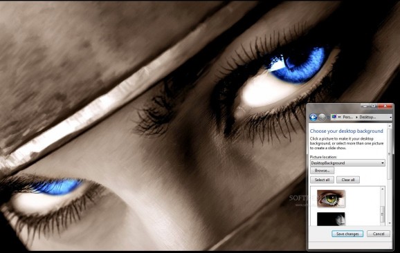 Human Eye Windows 7 Theme screenshot