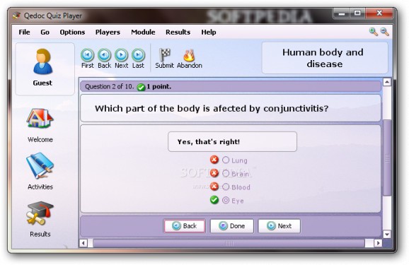 Human body and disease screenshot
