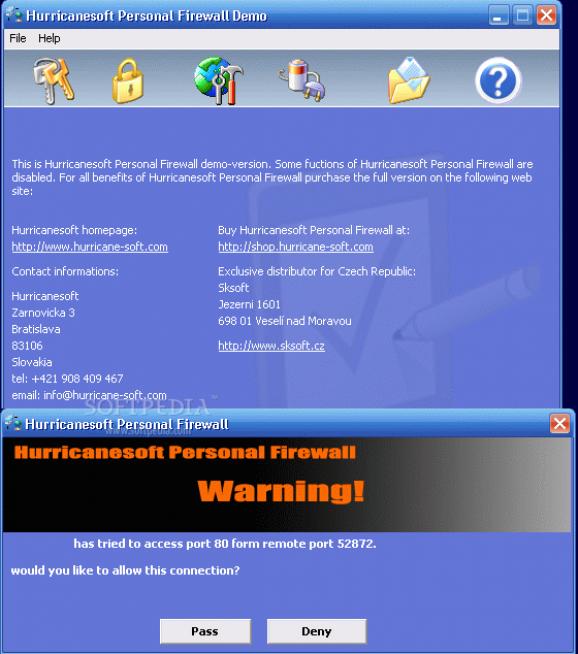 Hurricanesoft Personal Firewall screenshot
