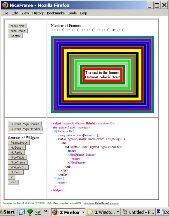 HybridJava compiler screenshot