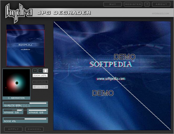 Hydra JPG Degrader screenshot