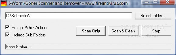 I-Worm/Goner Scanner and Remover screenshot