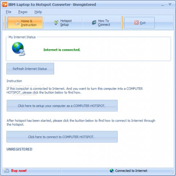 IBM Laptop to Hotspot Converter screenshot