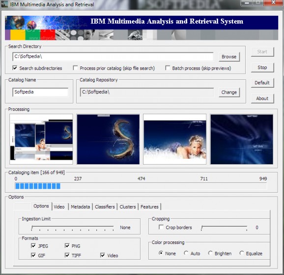 IBM Multimedia Analysis and Retrieval System screenshot