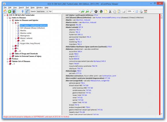 ICD-9-CM Vol 1,2&3 TurboCoder screenshot